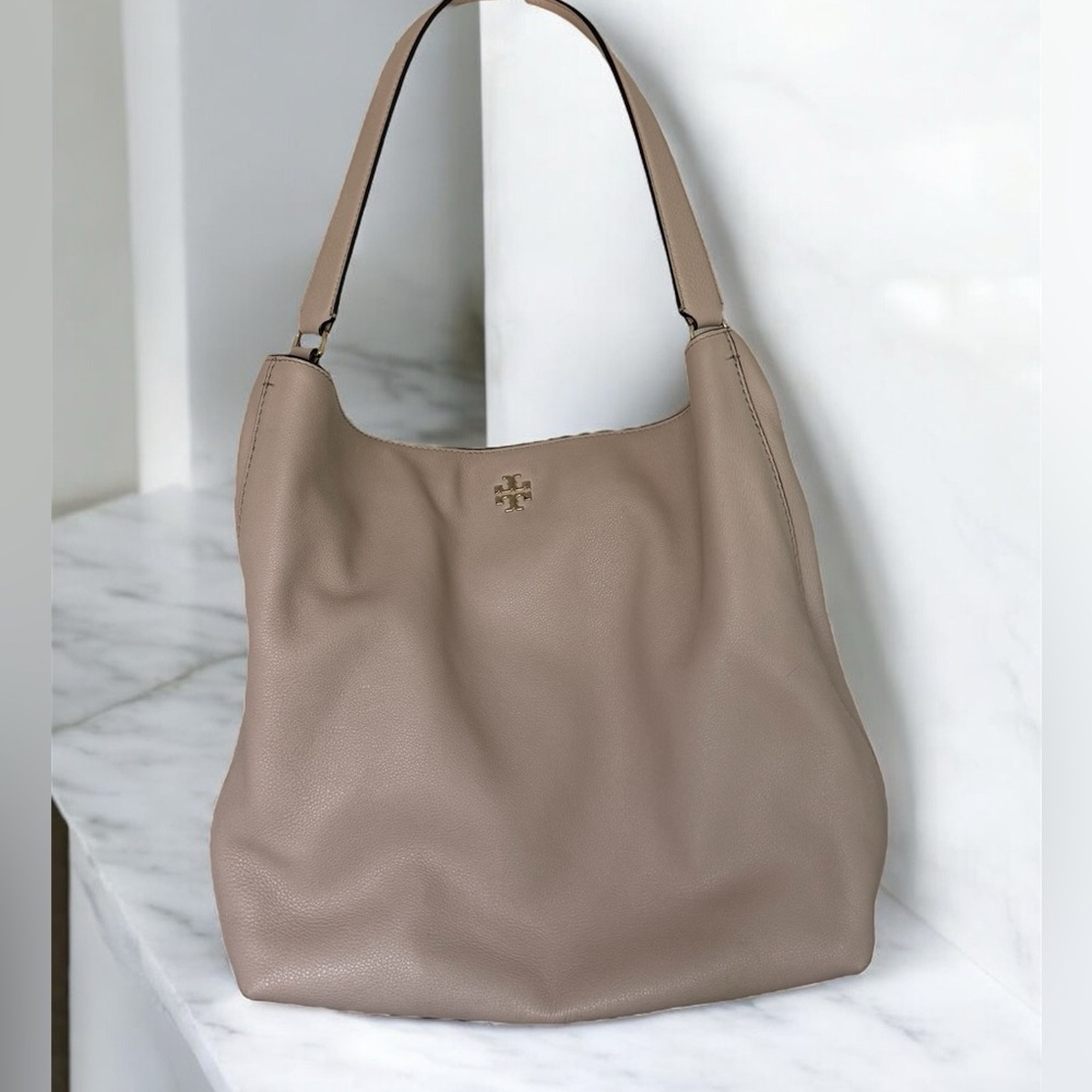 Tory Burch Leather Satchel Shoulder Bag Powder Pink